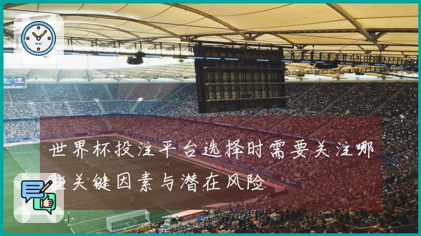 世界杯投注平台选择时需要关注哪些关键因素与潜在风险
