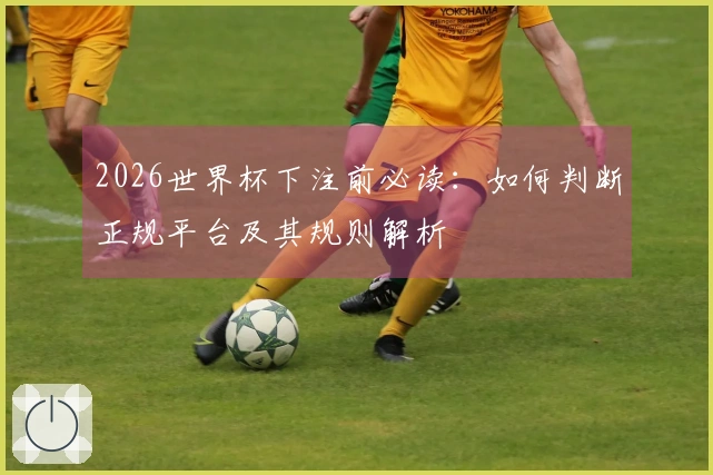 2026世界杯下注前必读：如何判断正规平台及其规则解析